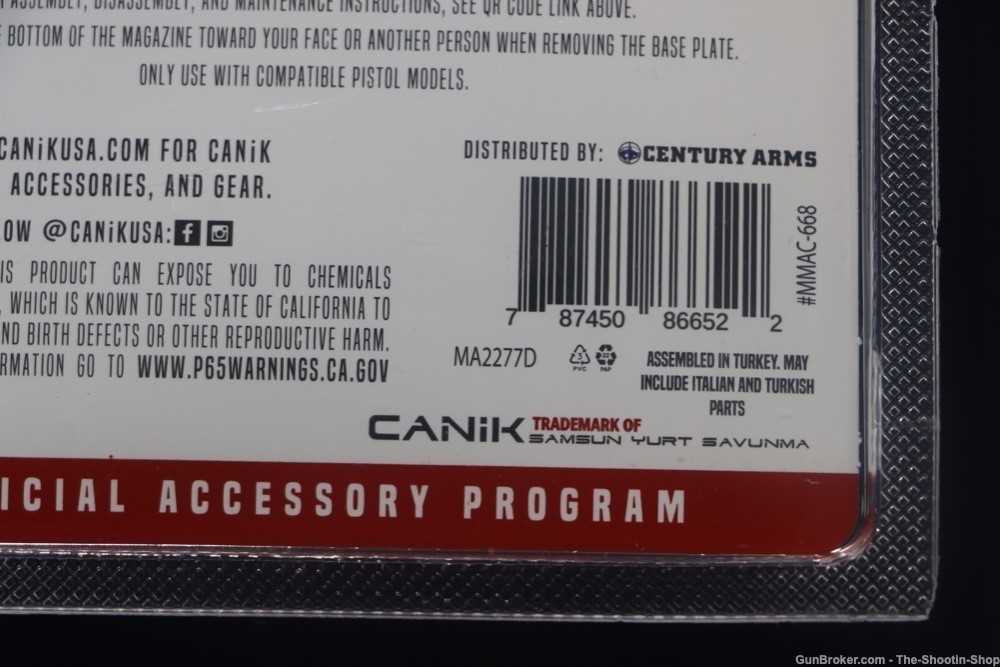 Canik Model MC9 Pistol Magazine 9mm 12rd Factory Mag MC-9 Grip Ext FDE NEW -img-5