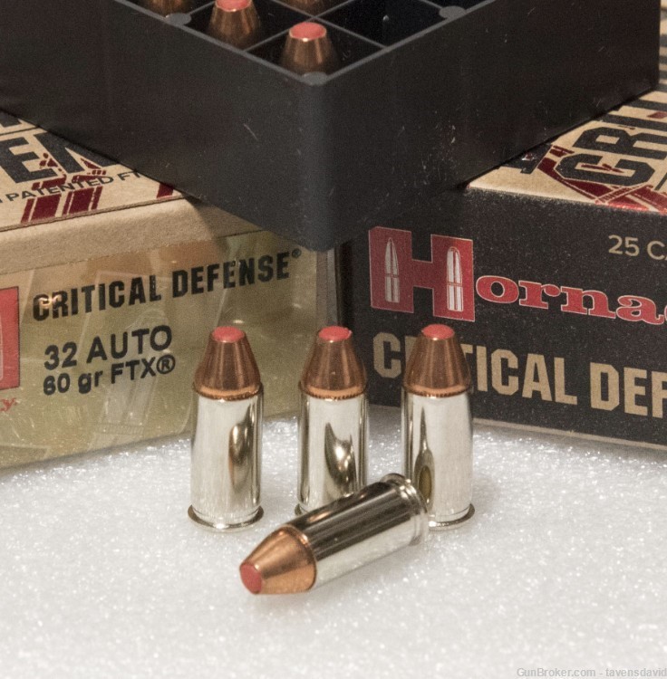 HORNADY Critical Defense .32 ACP 60gr 90063 25 round boxes-img-0