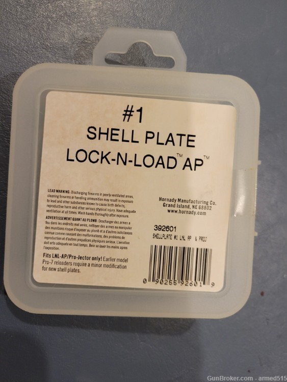 Hornady Lock N Load Shell Plate #1 .45 ACP-img-1
