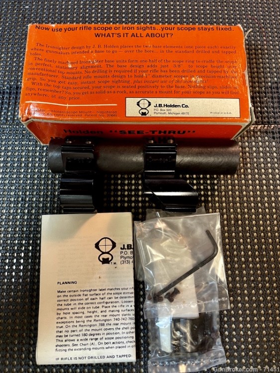 J. B. Holden IRONSIGHTER Scope Mount Winchester 94 AE Angle Eject-img-1