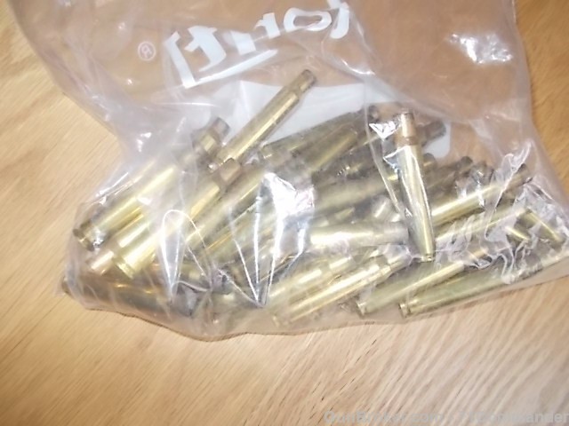 .270 once fired brass for reloading - 37 pieces.-img-0