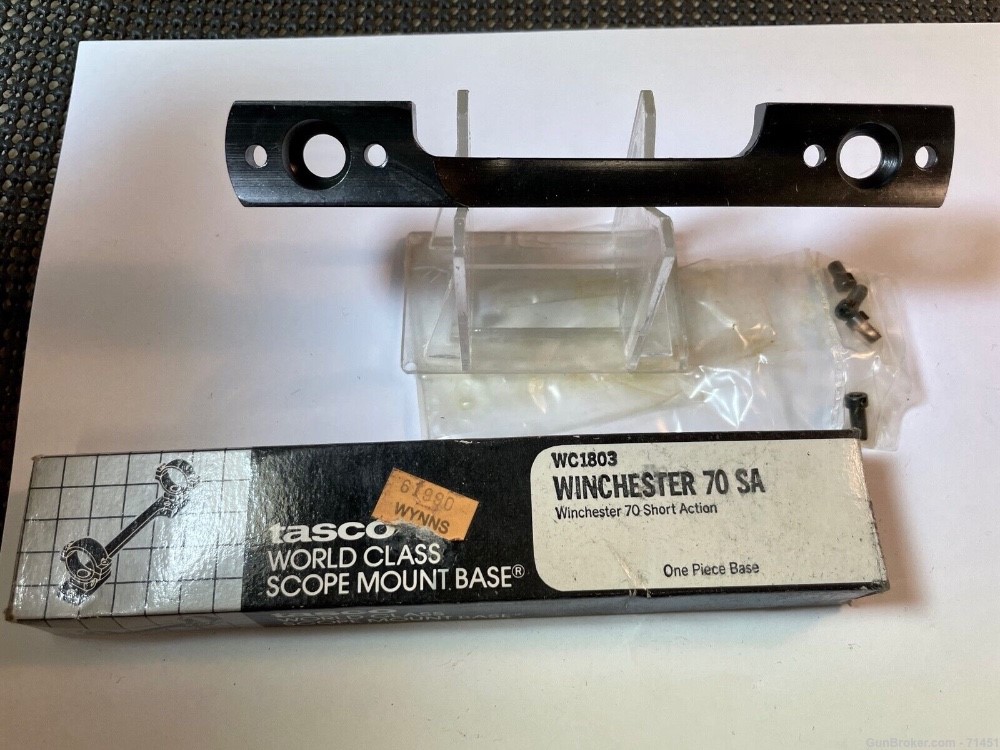 TASCO WORLD CLASS SCOPE BASE, Winchester Model 70 Short Action-img-1