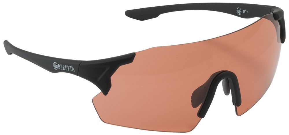 Beretta USA OC061A28540407UNI Challenge EVO Glasses Orange Lens Black Frame-img-0