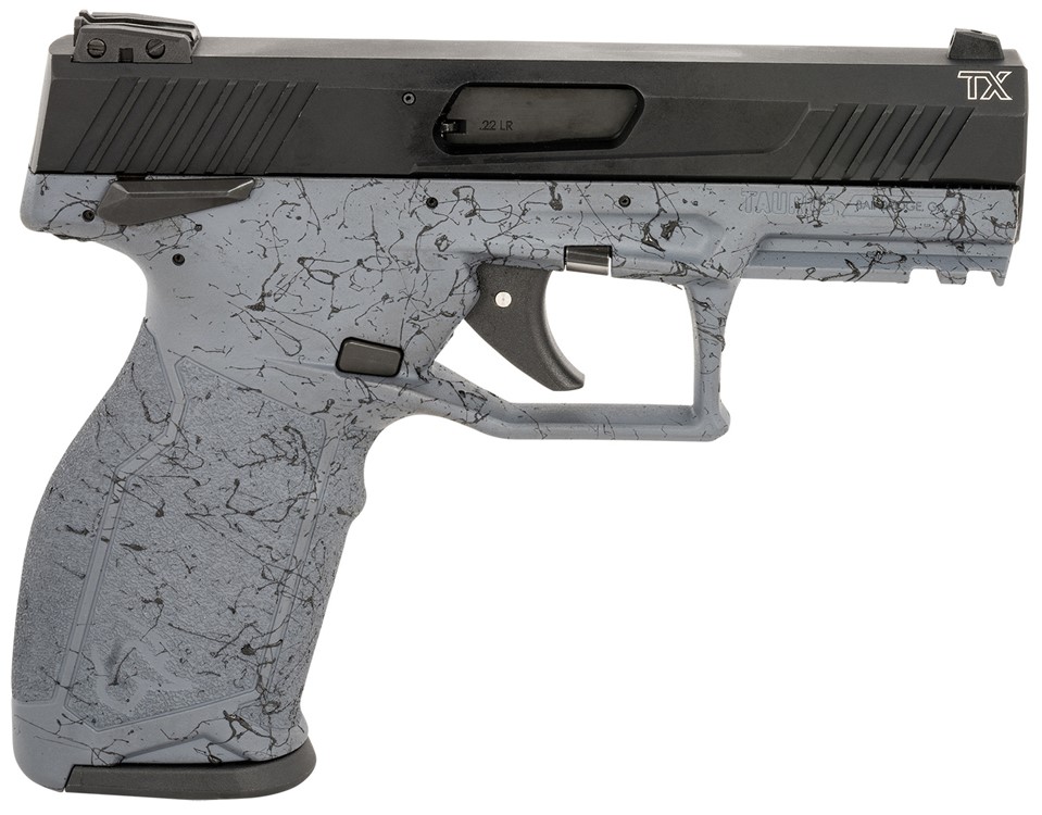 Taurus TX22 22 LR Pistol 4.10 Gray w/Black Webbing 1TX22141SP110-img-0