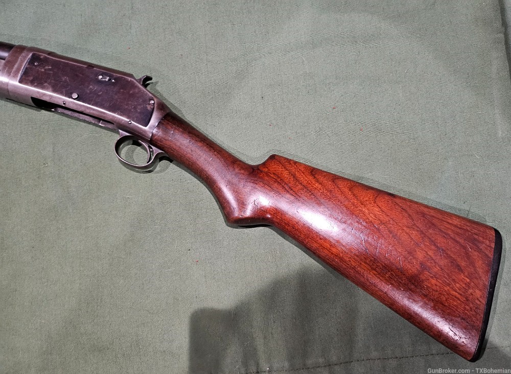 Winchester 1897 Slide Action, Pump, Slam Fire, 12 Guage, Cowboy Action -img-9