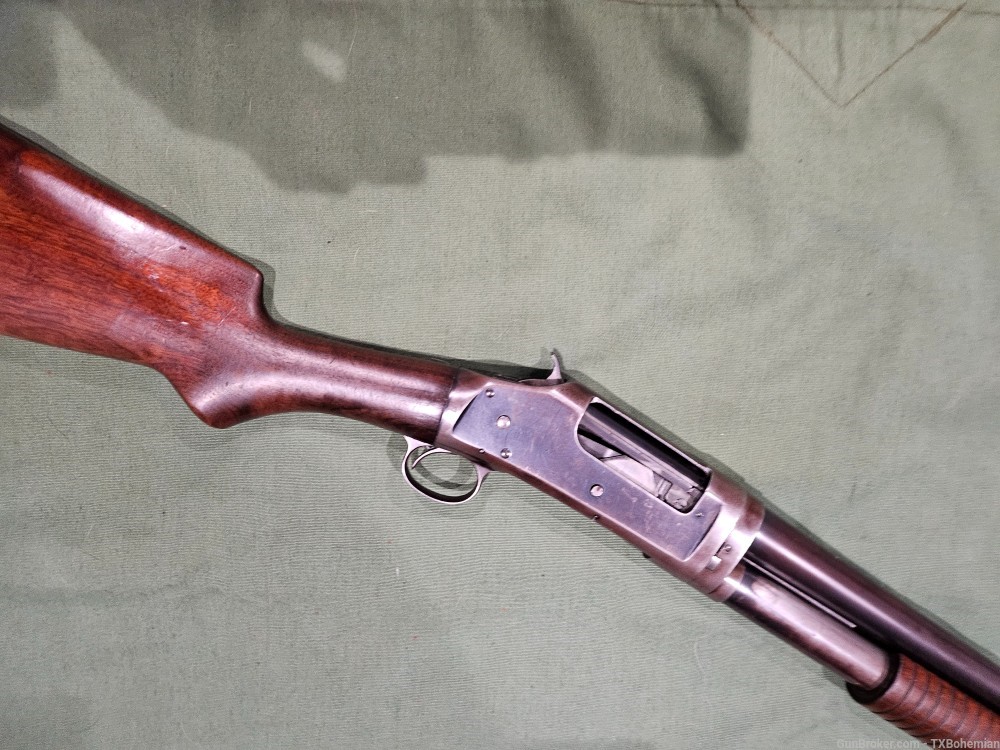 Winchester 1897 Slide Action, Pump, Slam Fire, 12 Guage, Cowboy Action -img-10