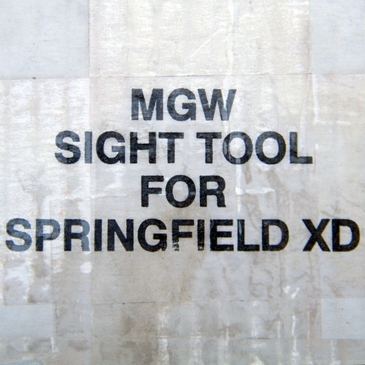 MGW 317 Maryland Gun Works Front & Rear Sight Tool for Springfield XD-img-3