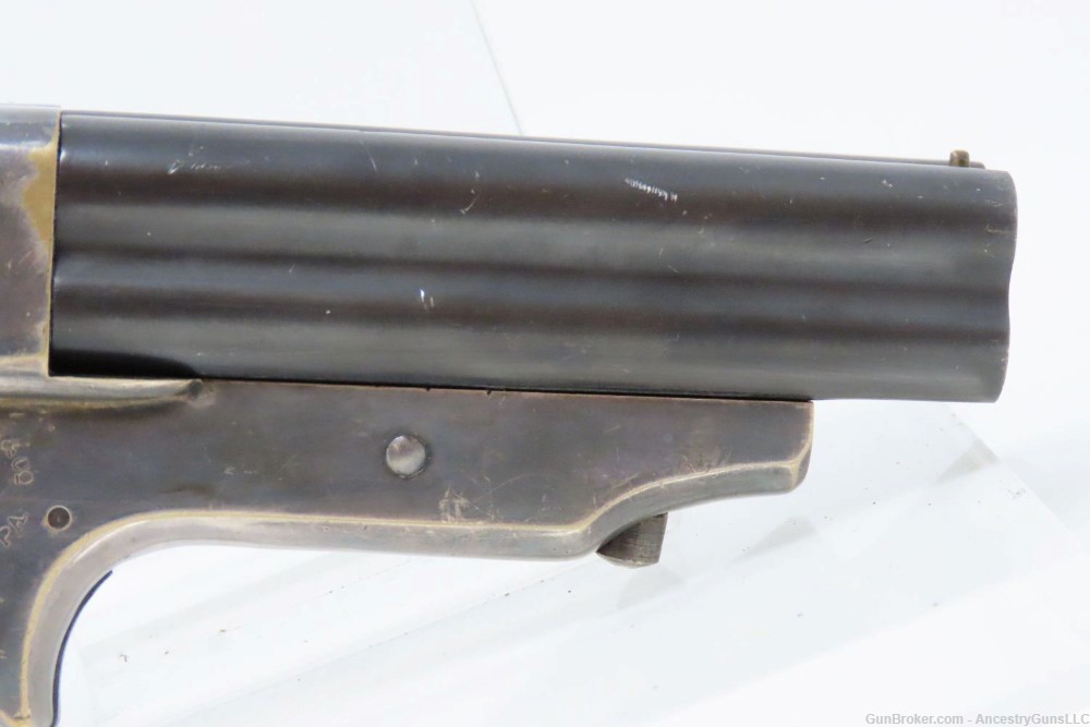 1860s Antique Christian SHARPS PEPPERBOX Pistol .22 Rimfire Philadelphia PA-img-17