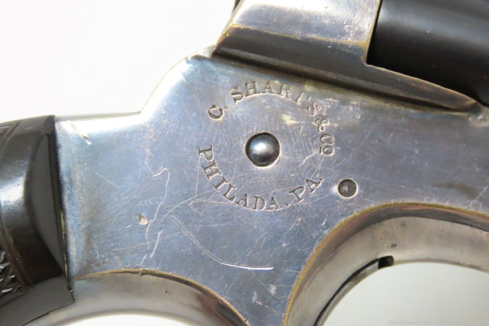 1860s Antique Christian SHARPS PEPPERBOX Pistol .22 Rimfire Philadelphia PA-img-13