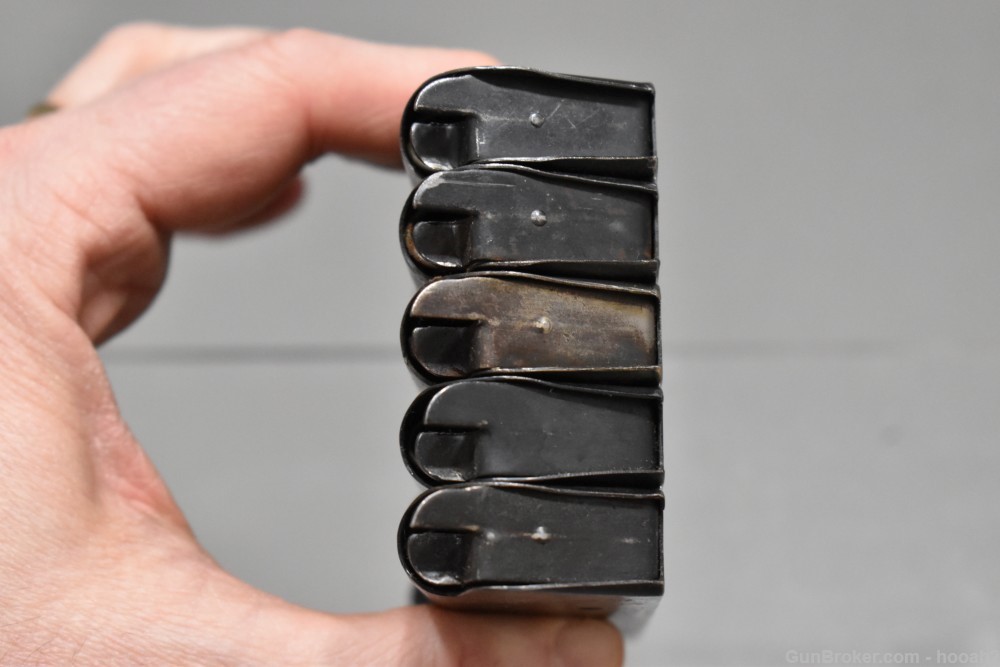 5 WWII Colt M1911 A1 Pistol Magazines Scovill "S" 45 ACP 7 Rd-img-12