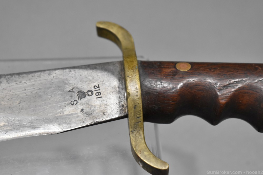 US Springfield Model 1904 Hospital Corps Knife w Rough Scabbard 1912 Date-img-4