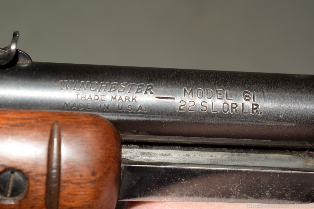 Winchester Model 61 Pump Action Rifle 22 S L LR 1952 C&R-img-30