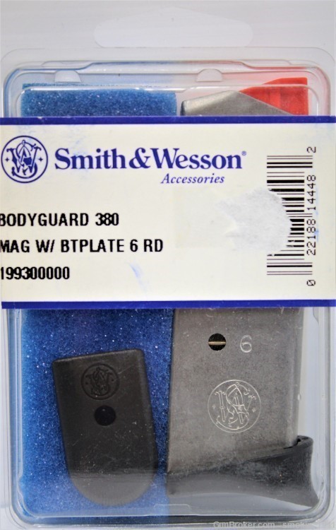 Smith & Wesson Bodyguard 380 Magazine with Butt-Plate; .380 Cal 6rd; NOS-img-0