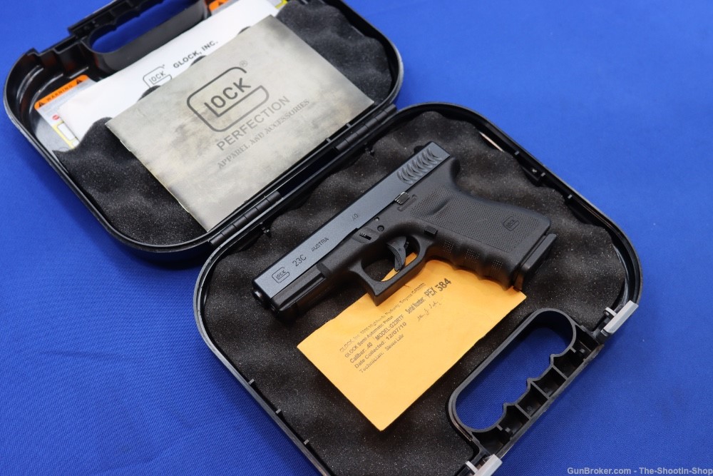 Glock G23C RTF2 GEN3 Pistol 40S&W Compensated 23C 40 AUSTRIA Rough Texture -img-0