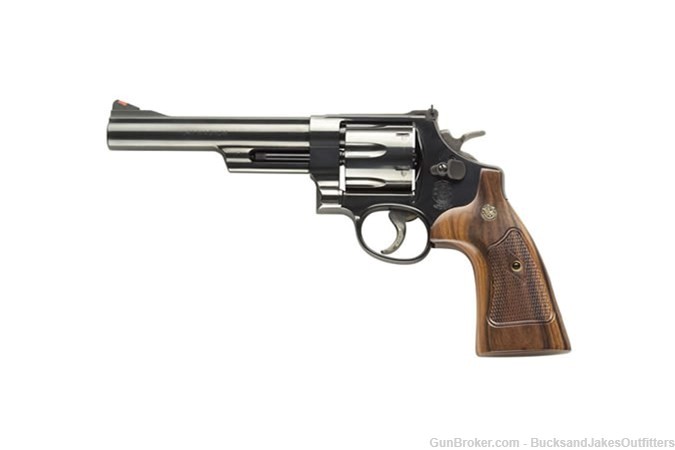 SMITH AND WESSON 57 41MAG 6" BL/WD 6RD AS-img-0