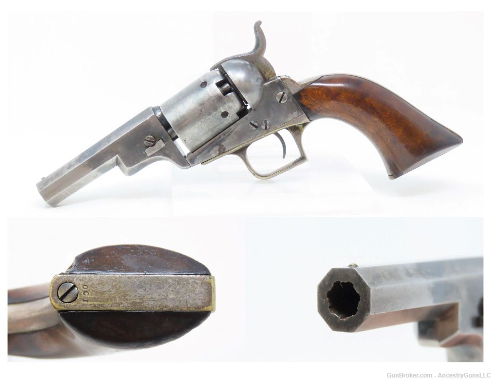 c1847 EARLY COLT “BABY DRAGOON” .31 Caliber Revolver Model 1848 Antique    -img-0