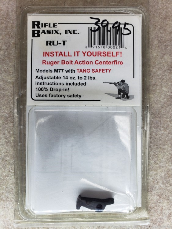 Rifle Basix Sear for Ruger 77 with Tang Safety 14oz to 2 lb. - SHIPS FREE!-img-0