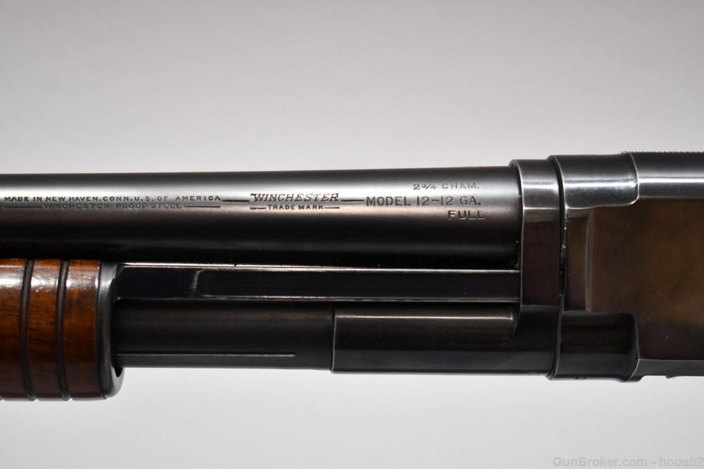 Winchester Model 12 Pump Shotgun 2 3/4" 12 G 30" Plain 1940 C&R-img-13