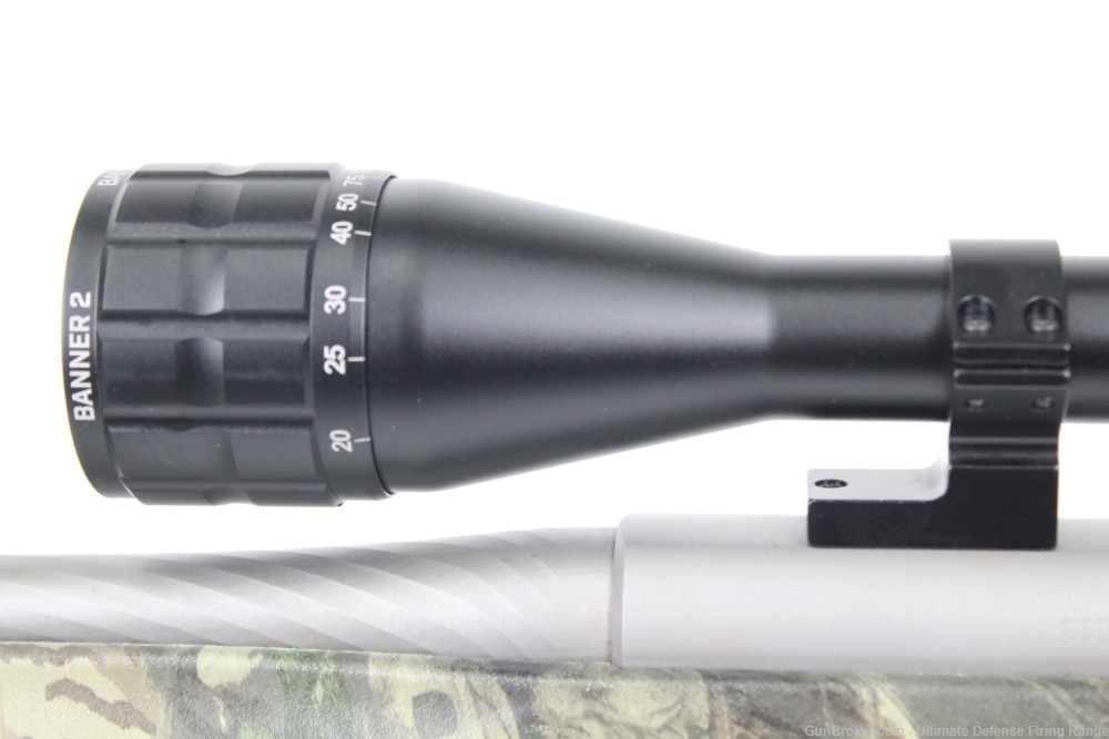 Excellent Steyr SBS 30-06 Stainless / Camo Stock Bushnell Banner 2 Scope-img-18