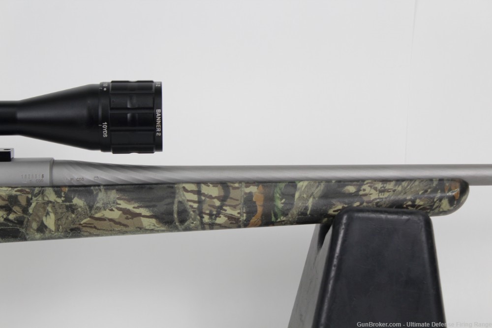 Excellent Steyr SBS 30-06 Stainless / Camo Stock Bushnell Banner 2 Scope-img-12