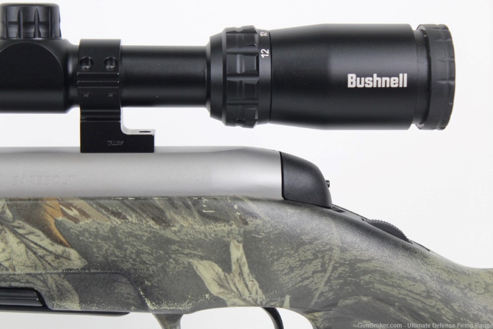 Excellent Steyr SBS 30-06 Stainless / Camo Stock Bushnell Banner 2 Scope-img-7