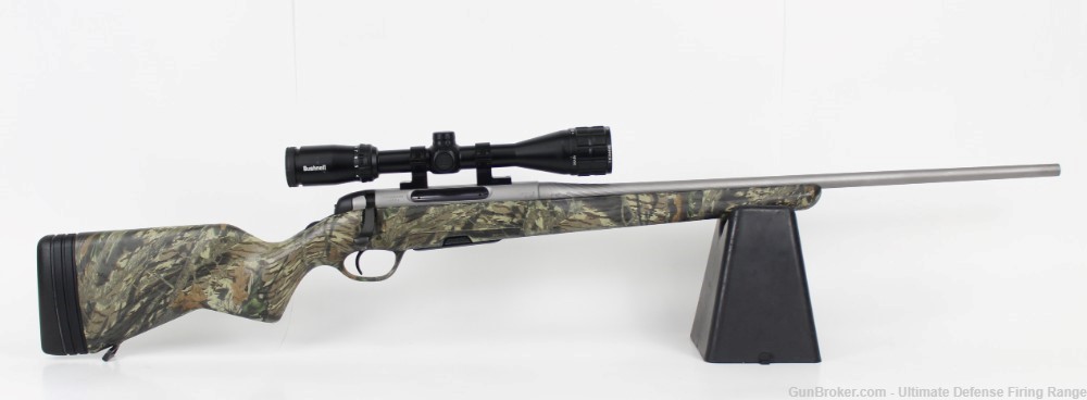 Excellent Steyr SBS 30-06 Stainless / Camo Stock Bushnell Banner 2 Scope-img-0