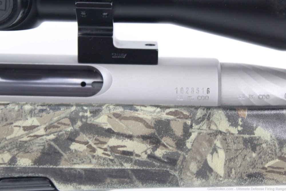 Excellent Steyr SBS 30-06 Stainless / Camo Stock Bushnell Banner 2 Scope-img-14