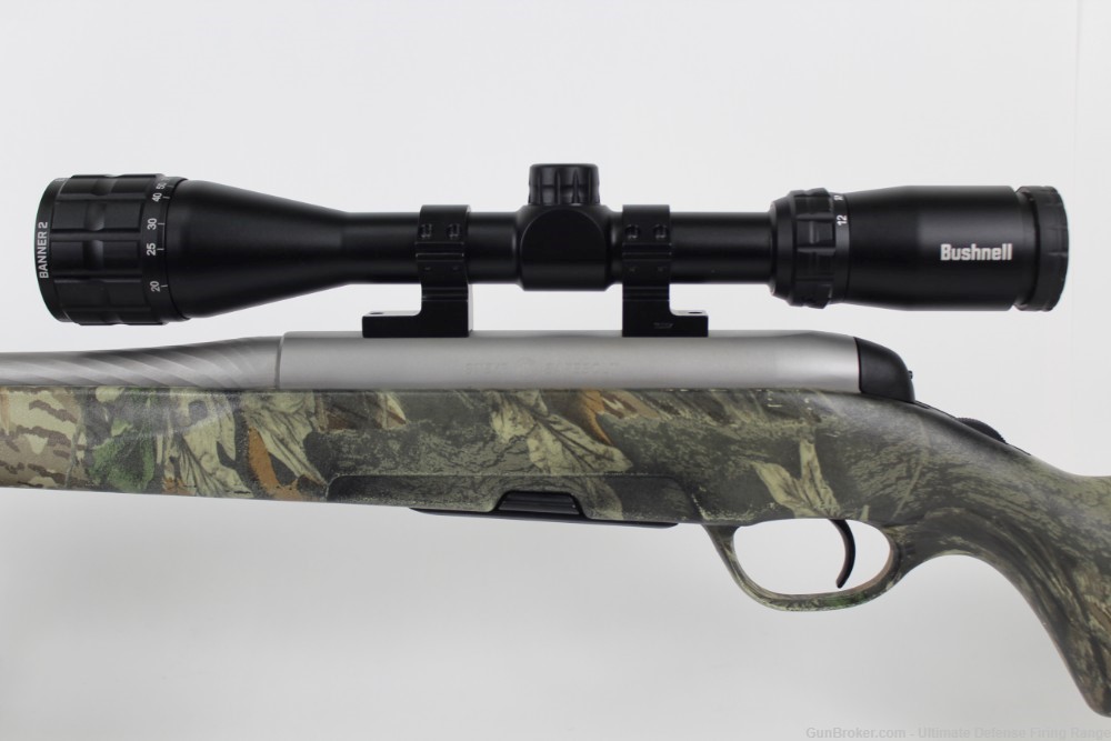 Excellent Steyr SBS 30-06 Stainless / Camo Stock Bushnell Banner 2 Scope-img-3