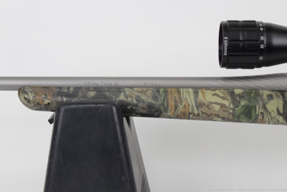 Excellent Steyr SBS 30-06 Stainless / Camo Stock Bushnell Banner 2 Scope-img-10