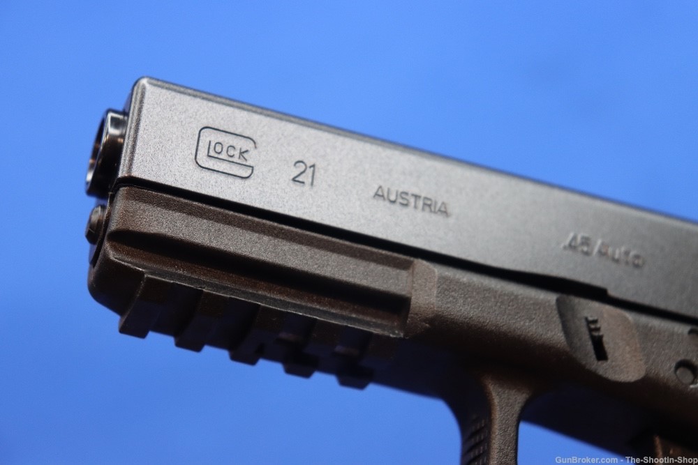 Glock Model G21 SF Pistol RARE PICATINNY 1913 RAIL Gun 45ACP AMBI Mag Catch-img-22