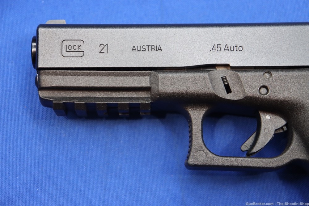 Glock Model G21 SF Pistol RARE PICATINNY 1913 RAIL Gun 45ACP AMBI Mag Catch-img-2