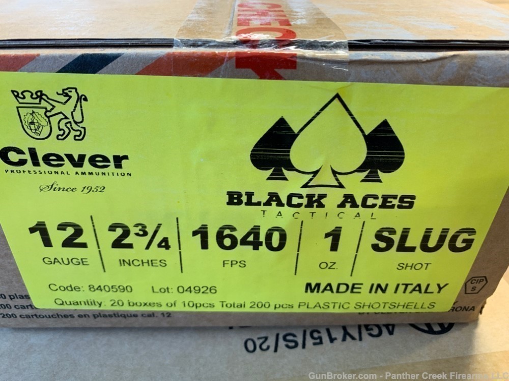 Black Aces Tactical 12ga Slugs 2.75 200rds winchester remington-img-1