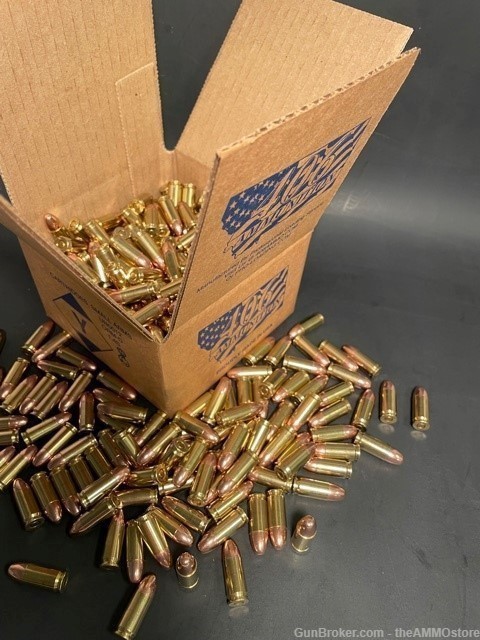 9mm 124gr Plated Round Nose Loaded Ammo 250 Count Made by 406 Ammo-img-0