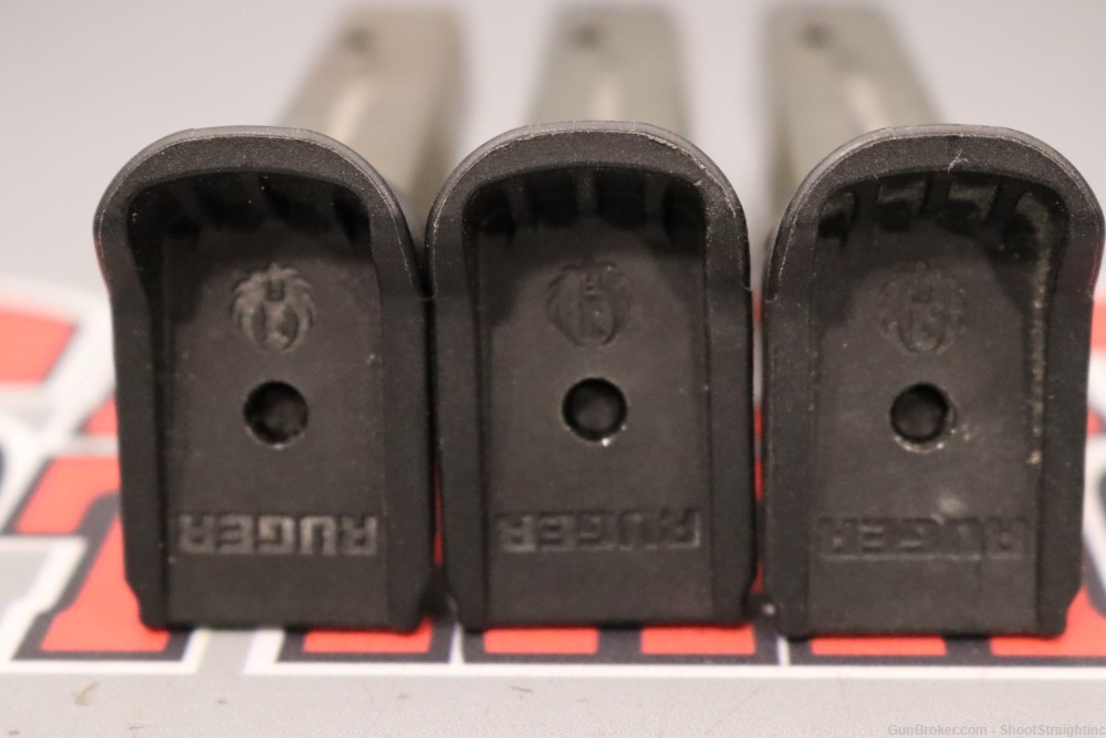 Lot O' Three (3) Ruger American Compact 9mm 12rd Magazines (OEM)-img-2