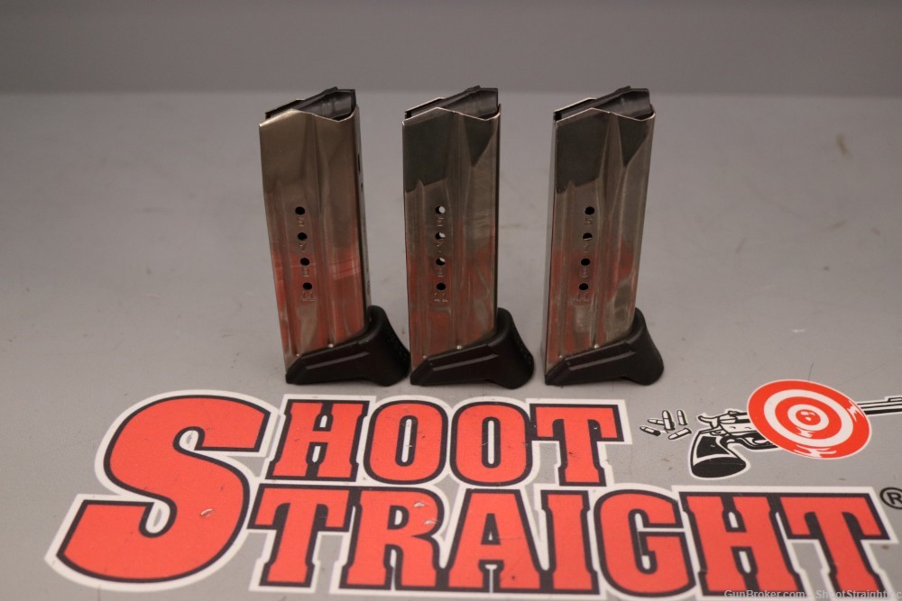 Lot O' Three (3) Ruger American Compact 9mm 12rd Magazines (OEM)-img-1