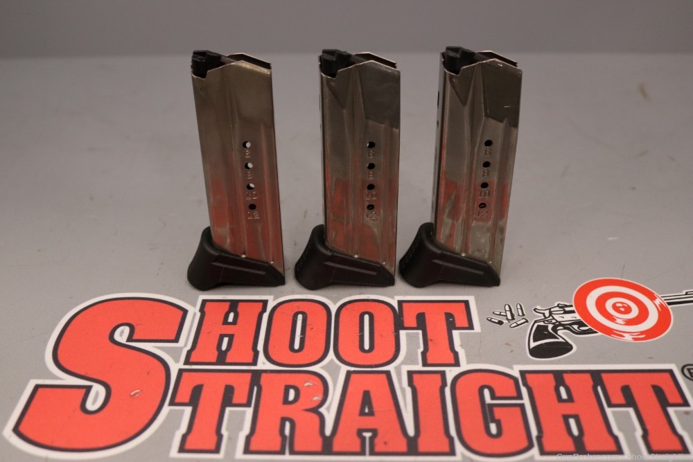 Lot O' Three (3) Ruger American Compact 9mm 12rd Magazines (OEM)-img-0