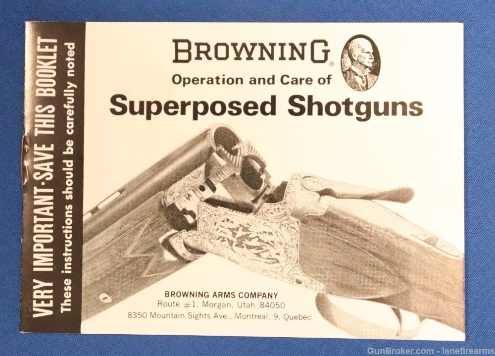 BROWNING SUPERPOSED SUPERLIGHT PIGEON GRADE 12 GA 26" w/BOX - 1973 Mfg.-img-35