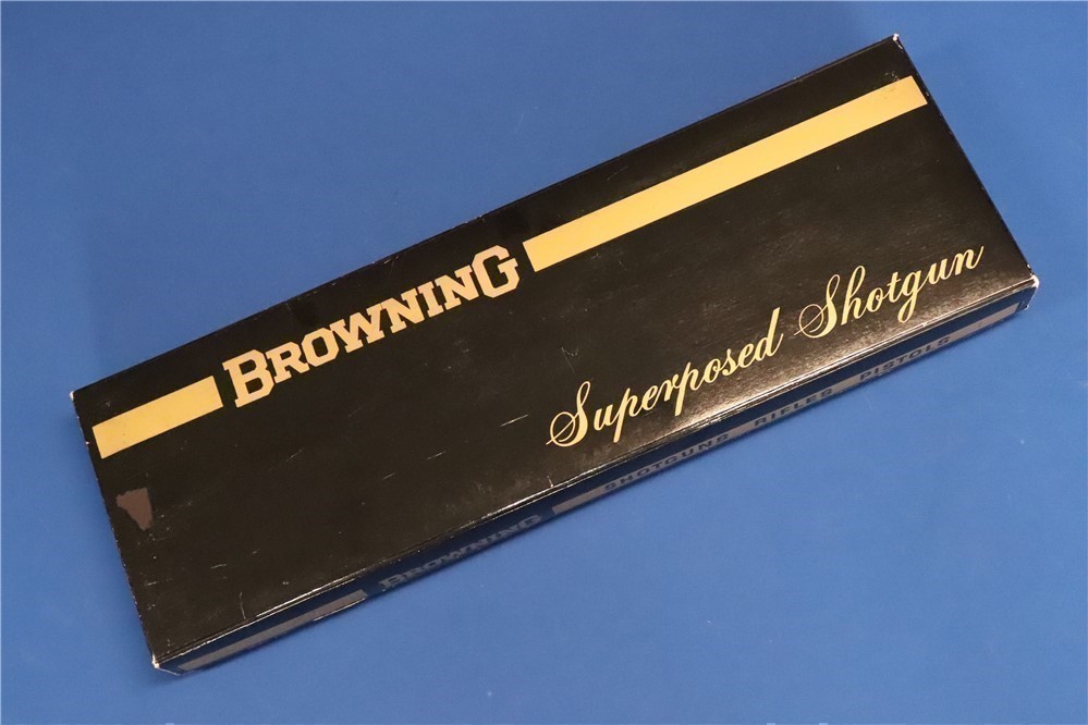 BROWNING SUPERPOSED SUPERLIGHT PIGEON GRADE 12 GA 26" w/BOX - 1973 Mfg.-img-0