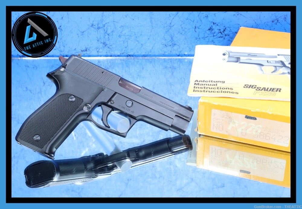 SIG SAUER P226 9MM W/BOX AND MANUAL MADE IN WEST GERMANY / 1989-img-0