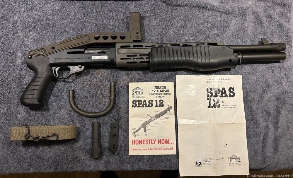 RARE Pre Ban Franchi SPAS-12 with accessories -img-0