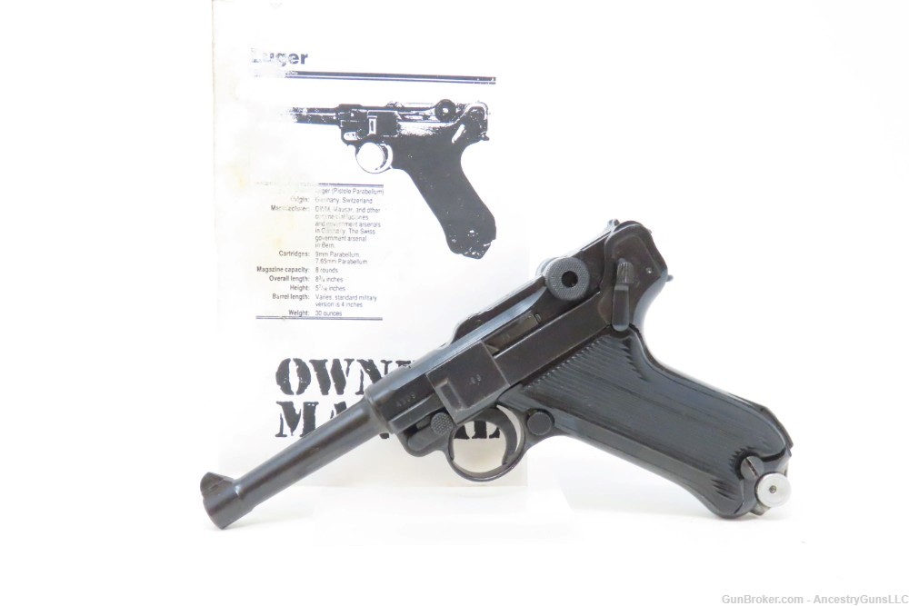 “1940” Date World War II German Mauser “42” Code 9mm LUGER PISTOL WWII  -img-1