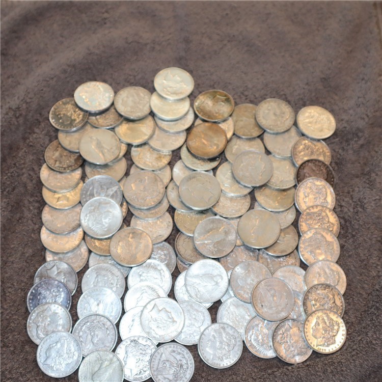Morgan Silver Dollars (100) High Numismatic condition some gem quality!-img-0