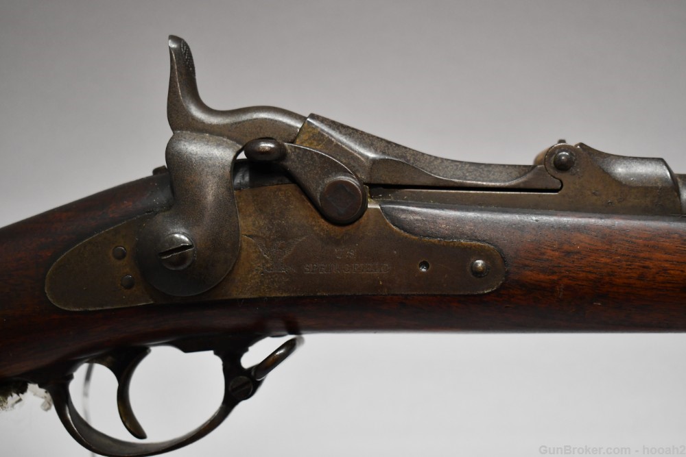 US Springfield Model 1879 Trapdoor Single Shot Rifle 45-70 Govt Unit Marked-img-4