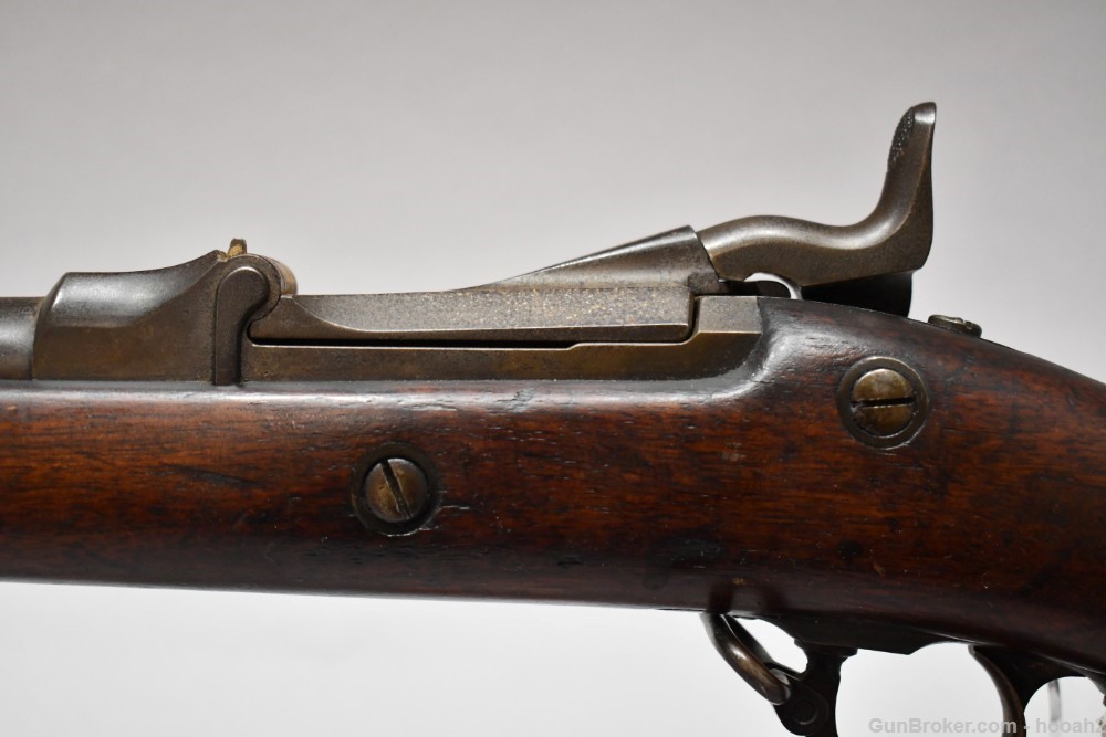 US Springfield Model 1879 Trapdoor Single Shot Rifle 45-70 Govt Unit Marked-img-12