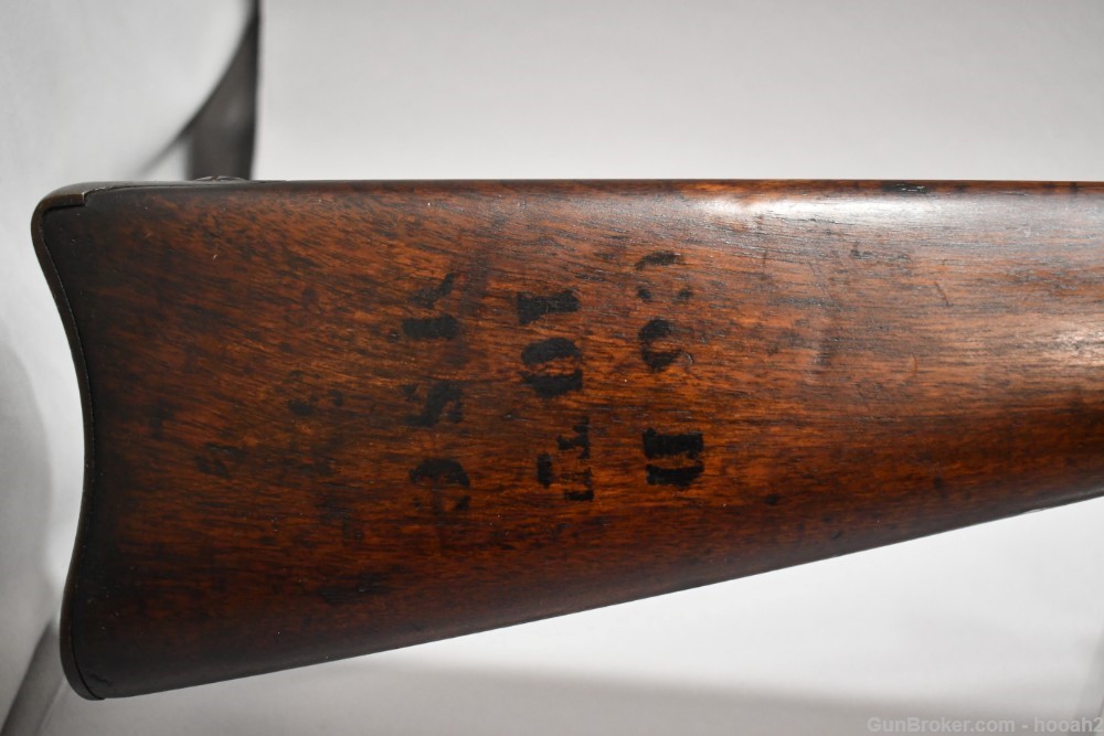 US Springfield Model 1879 Trapdoor Single Shot Rifle 45-70 Govt Unit Marked-img-2