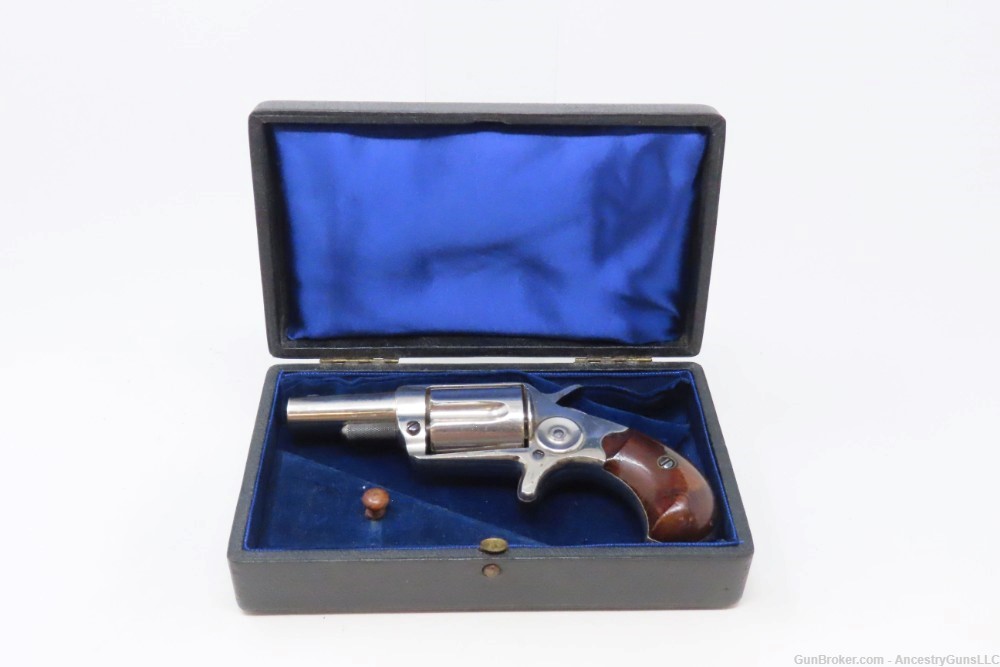 CASED London England Proofed Antique COLT NEW LINE .38 Centerfire Revolver -img-2
