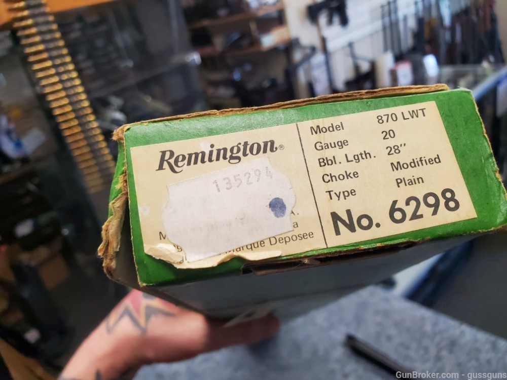 remington 870 lw 870lw 20ga 28" mod modified plain nib 6298-img-12