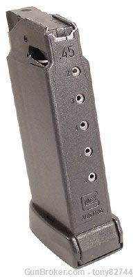 Glock G36 45 Automatic Colt Pistol (ACP) 6 Round Black Magazine (MF36006)-img-0