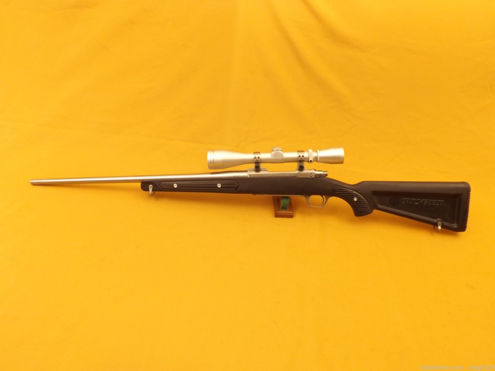 RUGER STAINLESS M77 MARK II .223REM BOLT ACTION RIFLE W/LEUPOLD MFG 1999-img-6
