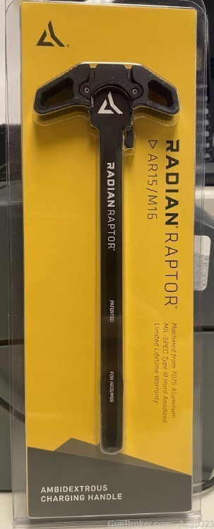 Radian Raptor Charging Handle Black 5.56 Ambidextrous R0001-img-0
